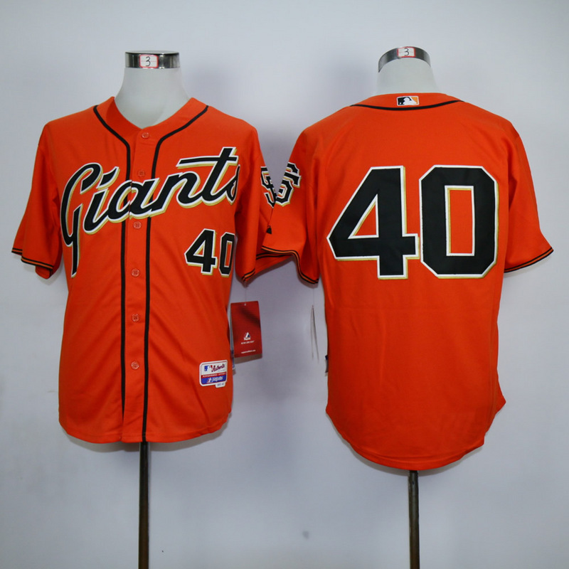 Men San Francisco Giants #40 No name Orange MLB Jerseys